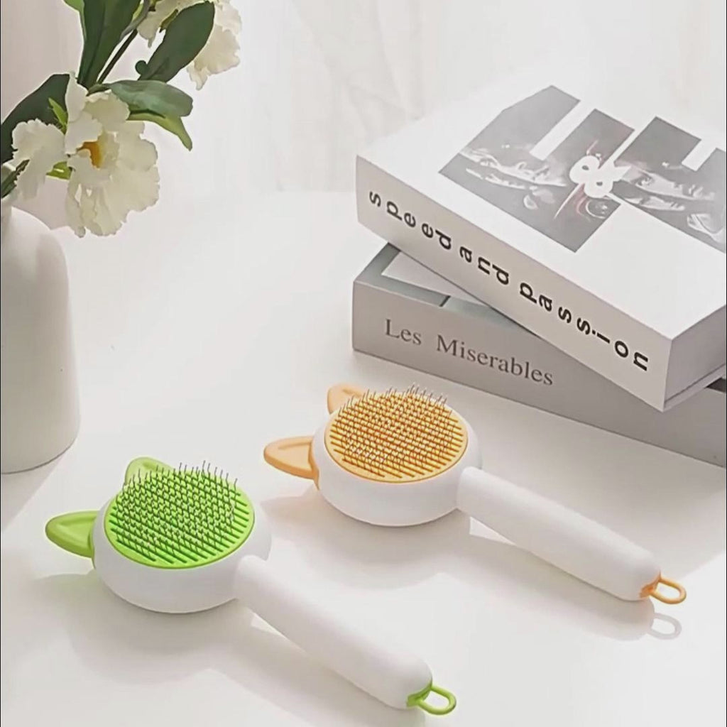 Self-Cleaning Pet Grooming Brush for Dogs & Cats